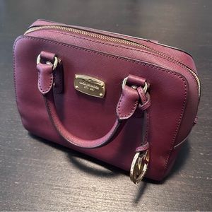 Michael Kors Duffle Satchel - Merlot
